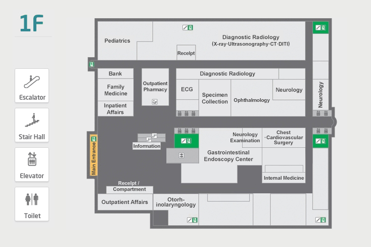 Main 1 Floor Map